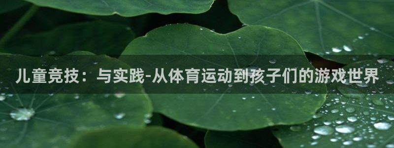 一竞技平台是正规软件吗：儿童竞技：与实践-从体育运动到孩子们