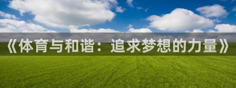  一竞技入口：《体育与和谐：追求梦想的力量》